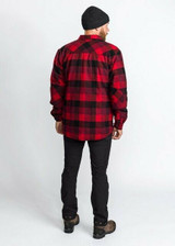 Pinewood Canada Classic men's padded shirt in red and black check, lumberjack style shirt