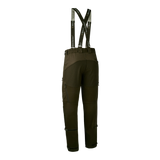 Deerhunter Excape Softshell Trousers Art Green, men's hunting trousers with braces