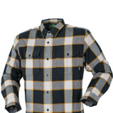 Ridgeline Backcountry checked shirt in yellow and black check, men's country check shirt