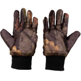 Jack Pyke Mesh Gloves in EVO Camouflage, lightweight camo gloves for concealment