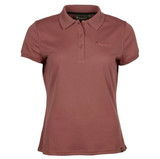 Pinewood Ladies Ramsey Polo Top in Marron Rose colour. Ladies clothing