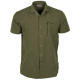 Pinewood Everyday Travel Topographic Resort Short Sleeve Shirt in green