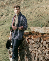 Hoggs of Fife Micro Fleece Lined Shirts, men's warm shirts in country check patterns