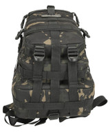 Kombat UK Stealth Pack in black camouflage, 25 litre backpack