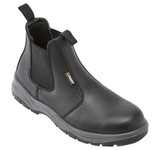 Fort Nelson Safety Boots, men's pull on safety dealer boots in leather