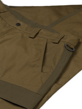 Harkila Asmund Trousers in Dark Olive and Willow Green, men's waxed canvas trousers