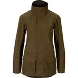 Harkila Retrieve Lady jacket, women's waterproof and breathable shooting jacket in warm olive