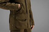 Harkila Retrieve Lady jacket, women's waterproof and breathable shooting jacket in warm olive