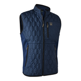 Deerhunter Mossdale Quilted Waistcoat in blue, men's quilt and softshell gilet