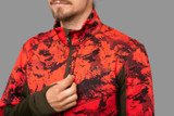 Harkila Wildboar Pro Camo Fleece Jacket in orange camouflage