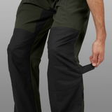 Harkila Ragnar trousers in green and grey, men's lightweight water repellent shooting trousers