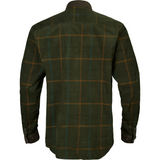 Harkila Kaldfjord Corduroy Check shirt in willow green, men's country check shooting shirt