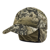 Deerhunter Excape Winter Cap in Realtree Camouflage, warm peaked hat with ear and neck flap