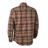 Deerhunter Hektor Shirt in Orange Check, men's classic country check shirt