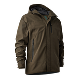 Deerhunter Sarek Shell Jacket with hood 5430 in Fallen Leaf, men's waterproof and breathable shooting jacket