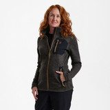 Deerhunter Lady Sarek Knitted Jacket 5984 in Dark Grey, women's knitted country jacket