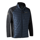 Deerhunter Moor Padded Jacket with Knit 5572 in blue, men's quilted shooting jacket