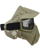 Kombat UK Airsoft full face mesh mask with steel grid