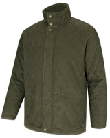 Hoggs of Fife Thornhill Quilted Jacket in green, men's country quilted jacket