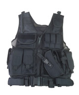 Kombat UK Cross-Draw tactical vest, Molle compatible airsoft vest