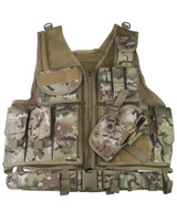 Kombat UK Cross-Draw tactical vest, Molle compatible airsoft vest