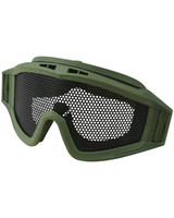 Kombat UK Operators Mesh Goggles in green colour with steel mesh