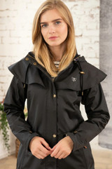 Lighthouse ladies Outrider 3/4 length waterproof coat, women's longer style waterproof jacket