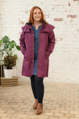 Lighthouse ladies Outrider 3/4 length waterproof coat, women's longer style waterproof jacket