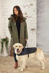 Lighthouse ladies Outrider 3/4 length waterproof coat, women's longer style waterproof jacket