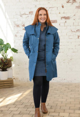 Lighthouse ladies Outrider 3/4 length waterproof coat, women's longer style waterproof jacket