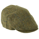 Heather Chapman Shetland Tweed Flat Cap in Navy check