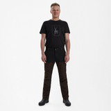 Deerhunter Strike Trousers in Dark Prune 477 Colour. Men's lightweight polycotton trousers with stretch material