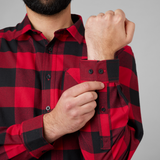 Seeland Toronto Shirt in Red Check, men's lumberjack style shirt