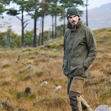 Ridgeline Sovereign Field Coat in Olive, men's waterproof and breathable country jacket