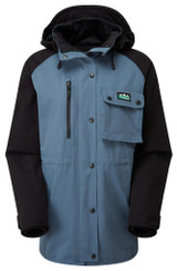 Ridgeline Frontier Jacket in Teal Carbon, men's waterproof country jacket