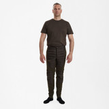 Deerhunter Excape Quilted Trousers in green, men's warm shooting trousers