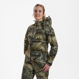 Deerhunter Lady Excape Softshell Jacket in camouflage, women's camo shooting jacket