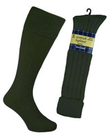 Men's kilt hose socks, long wool blend socks