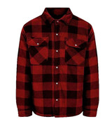 Champion Country Estate Kinross fleece padded shirt in red check