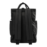 Deerhunter Rolltop Backpack in black, fold top, water repellent rucksack