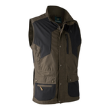 Deerhunter Strike Waistcoat 4989 in brown, men's lightweight shooting gilet with stretch material