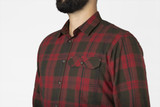 Seeland Highseat Shirt in Red Forest Check, men's country check shirt