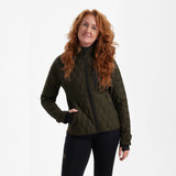 Deerhunter Lady Mossdale Quilted Jacket in Green, women's quilted country jacket