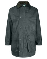 Hoggs of Fife Woodsman Waxed Jacket in green, men's country jacket