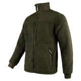 Jack Pyke Sherpa Fleece Jacket Gen2 New Model, men's green fleece fibre pile jacket