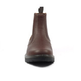 Grisport Crieff Slip On Boots, men's dealer boots in brown leather