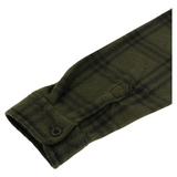 Jack Pyke Polar Fleece Shirt in Green Check, men's Fleece Country Shirt