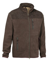 Verney Carron Presly Evo Fleece Jacket in brown, men's country fleece jacket