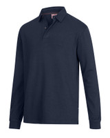 Hoggs of Fife Heriot Long Sleeve Rugby Shirt in navy blue