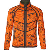 Seeland Vantage Reversible Fleece Jacket in green and orange